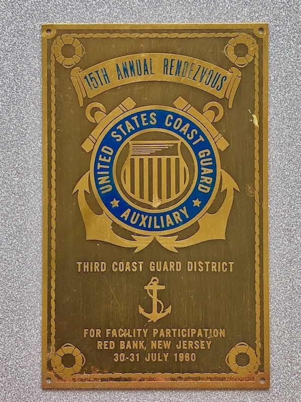 USCG Auxiliary Rendezvous Commemorative Plaque